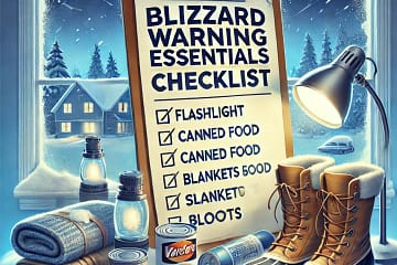 Blizzard Warning Essentials Checklist